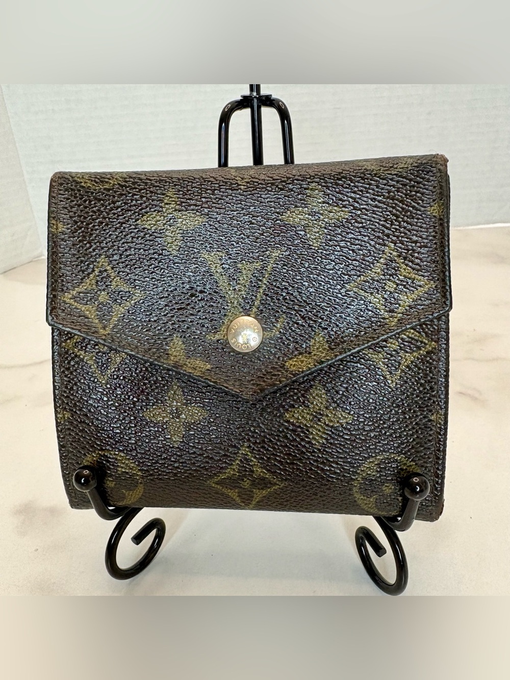 Louis Vuitton vintage compact, monogram, wallet. 1990